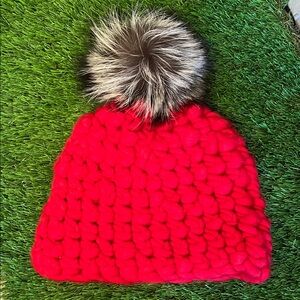 Hard to find! Great condition! mischa lampert beanie with pom